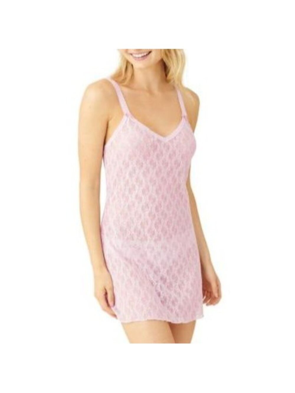 B.tempt'd by Wacoal Lace Kiss Chemise Nightgown winsome orchid Size Small
